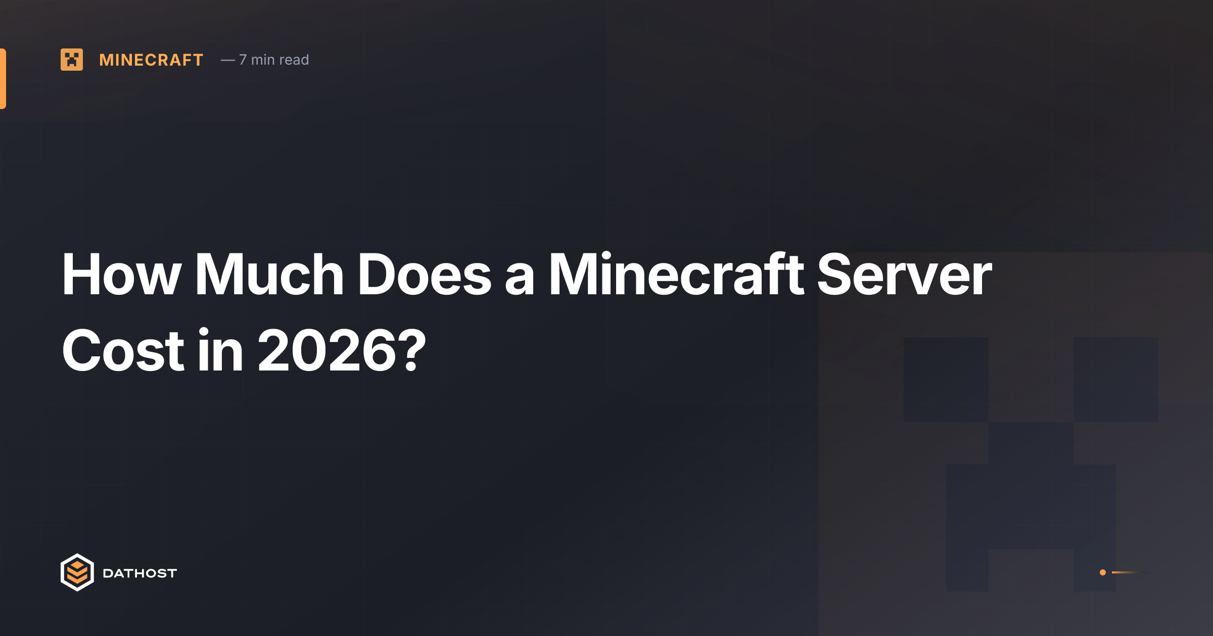 Hero image for How Much Does a Minecraft Server Cost in 2026?