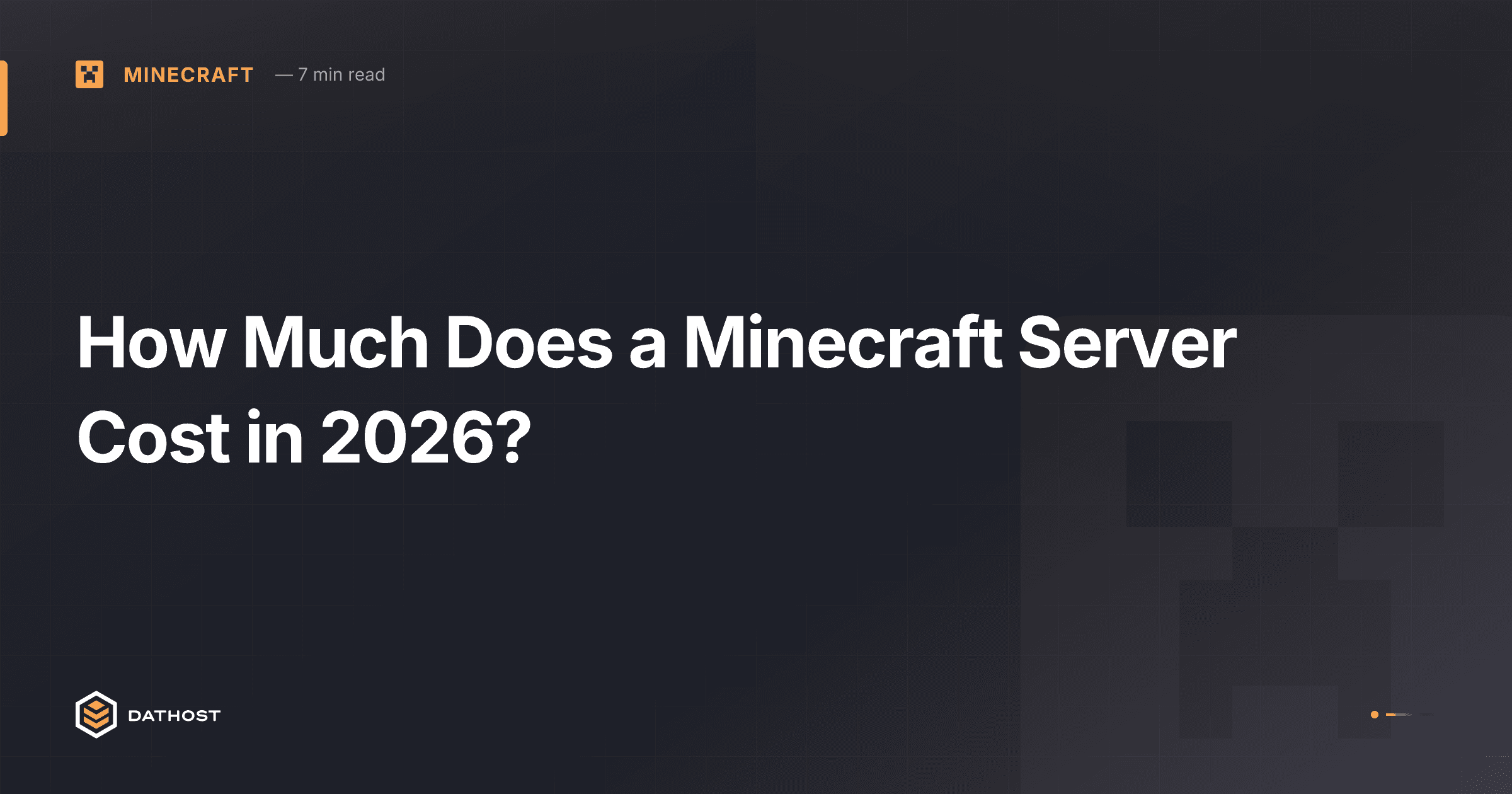 Hero image for How Much Does a Minecraft Server Cost in 2026?