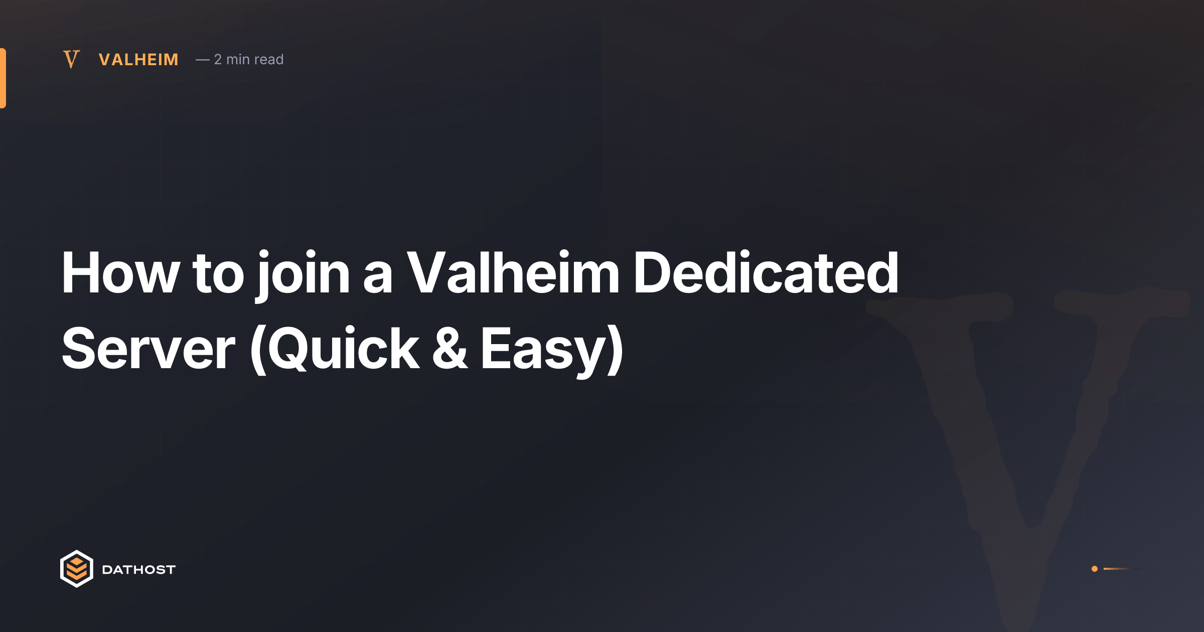 Hero image for How to join a Valheim Dedicated Server (Quick & Easy)