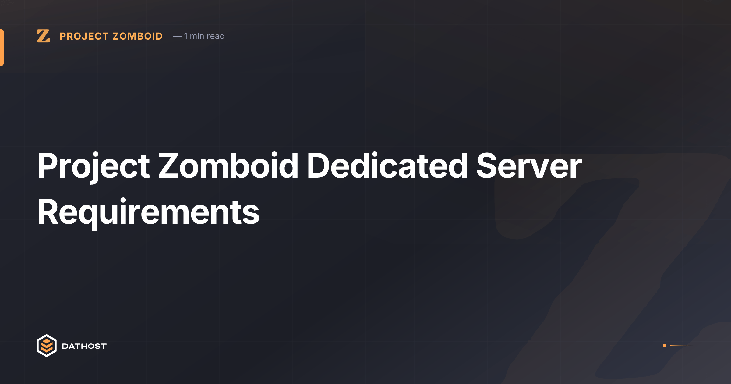 Hero image for Project Zomboid Dedicated Server Requirements