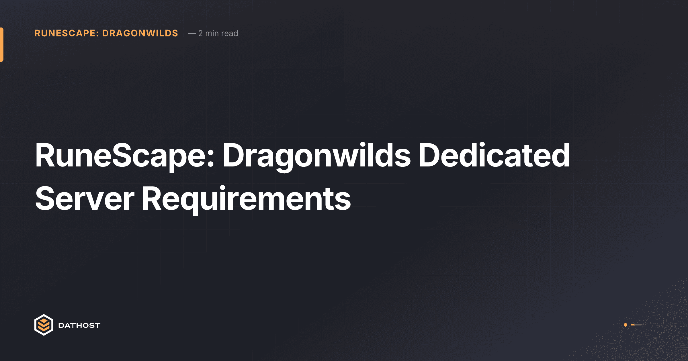 Hero image for RuneScape: Dragonwilds Dedicated Server Requirements
