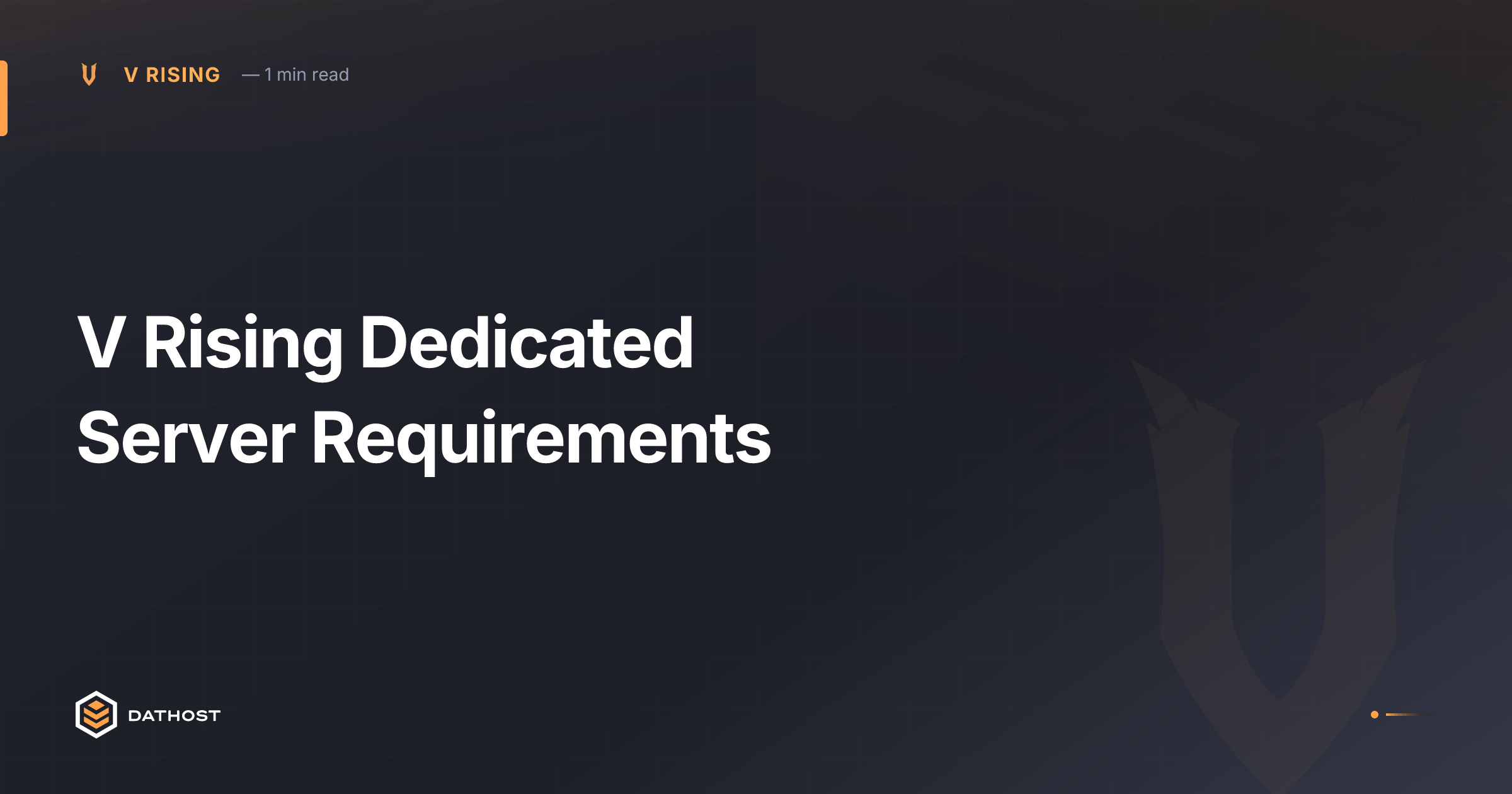 Hero image for V Rising Dedicated Server Requirements