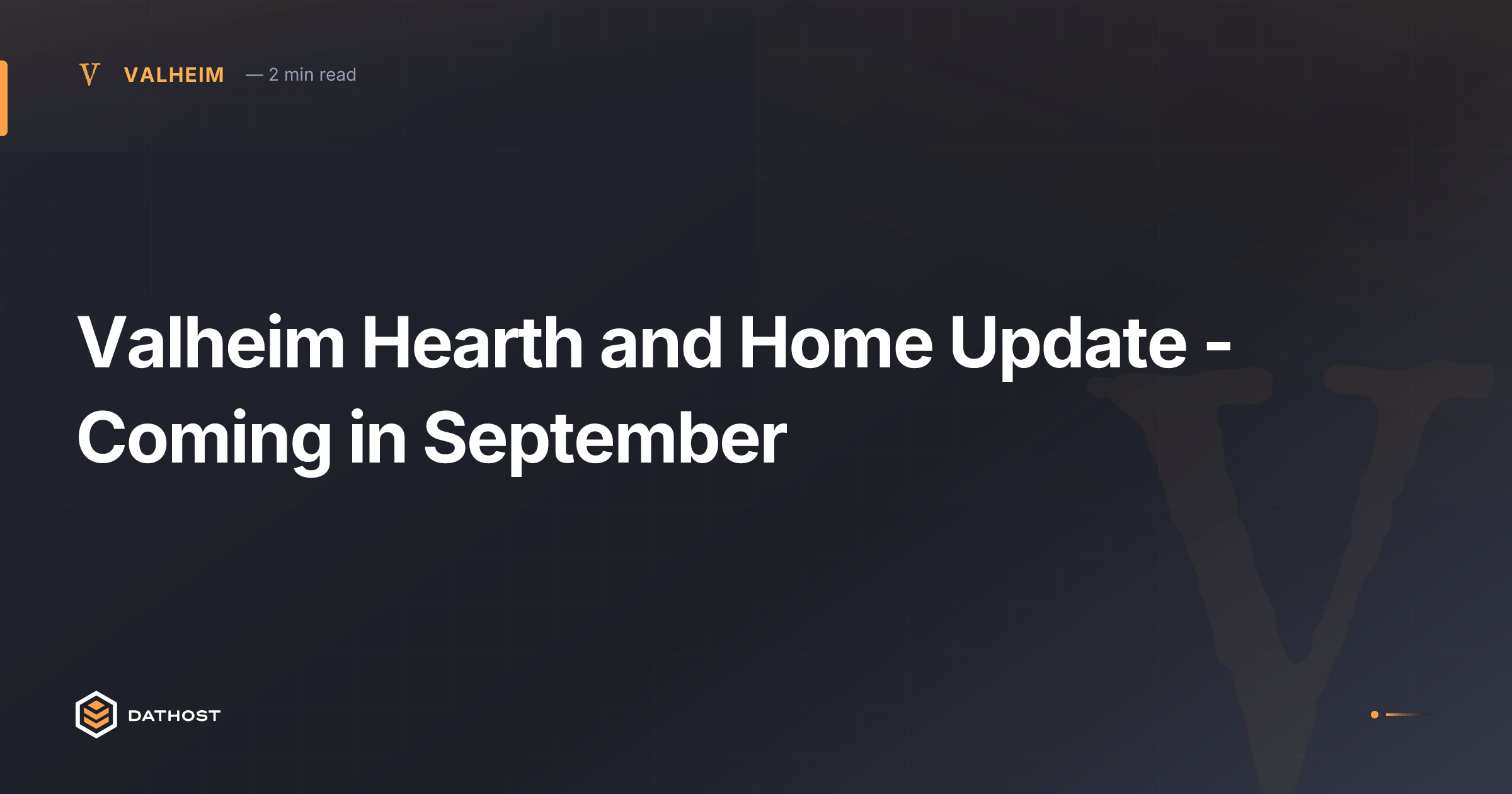 Hero image for Valheim Hearth and Home Update - Coming in September