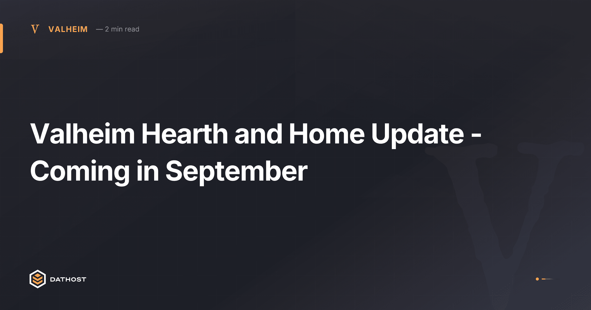 Hero image for Valheim Hearth and Home Update - Coming in September