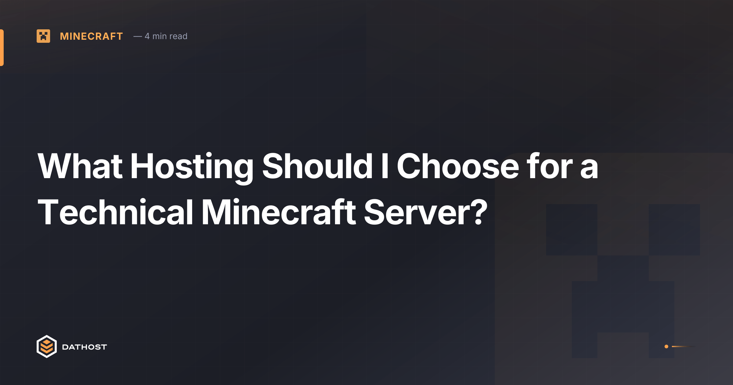 Hero image for What Hosting Should I Choose for a Technical Minecraft Server?