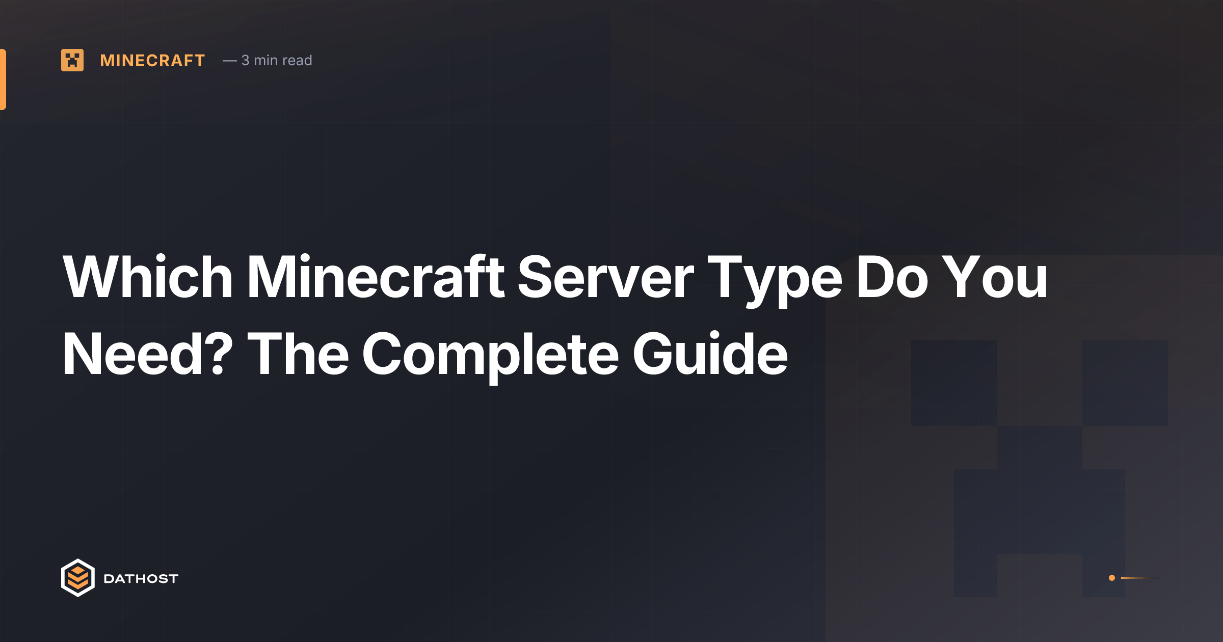 Hero image for Which Minecraft Server Type Do You Need? The Complete Guide