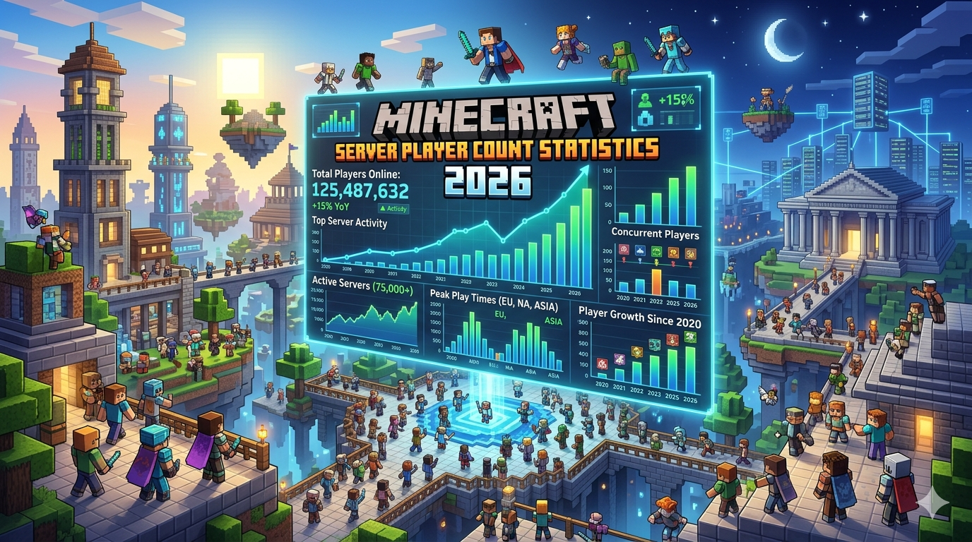 Bannere Minecraft Server Player Count Statistics 2026