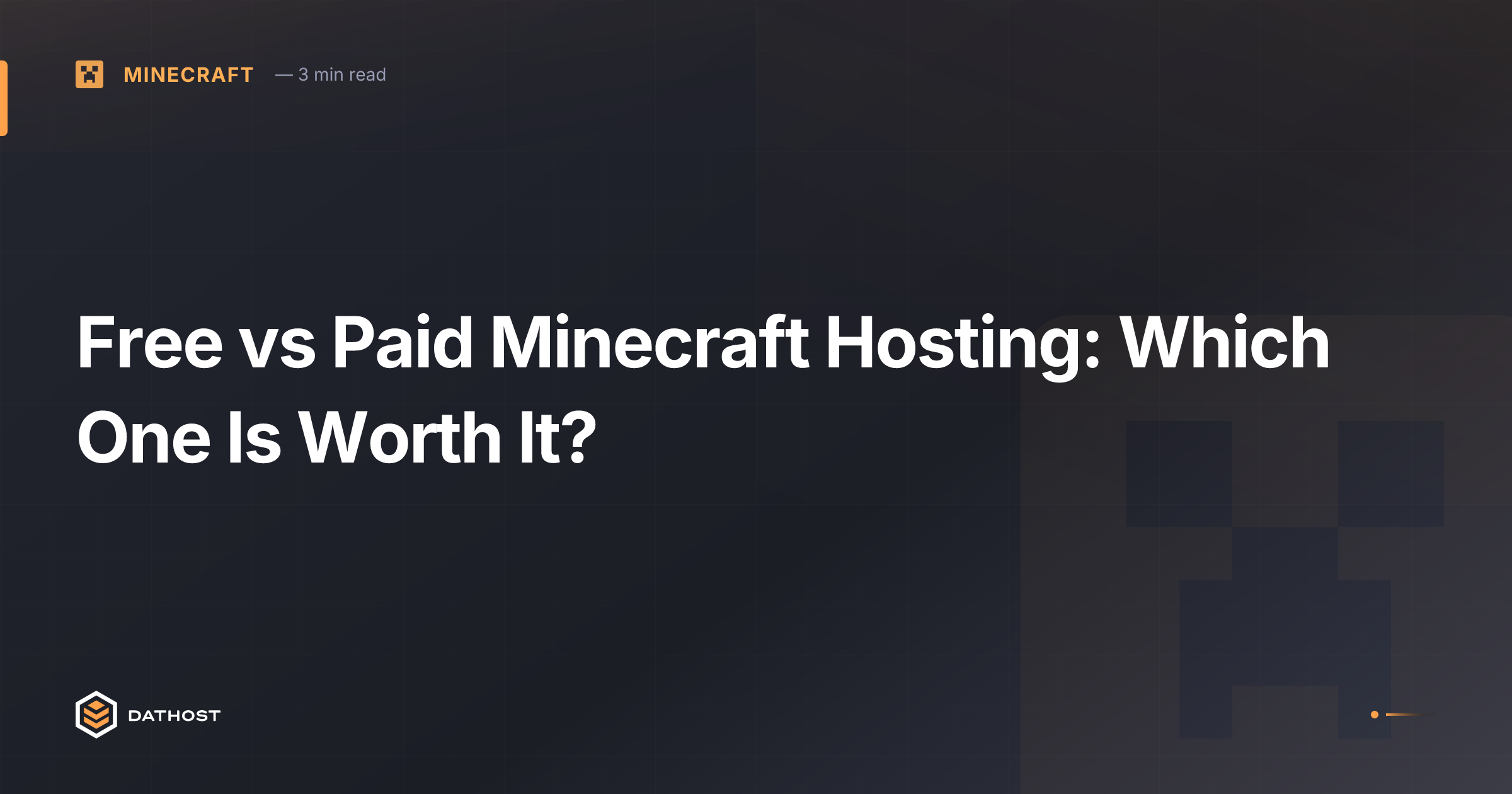 Hero image for Free vs Paid Minecraft Hosting: Which One Is Worth It?