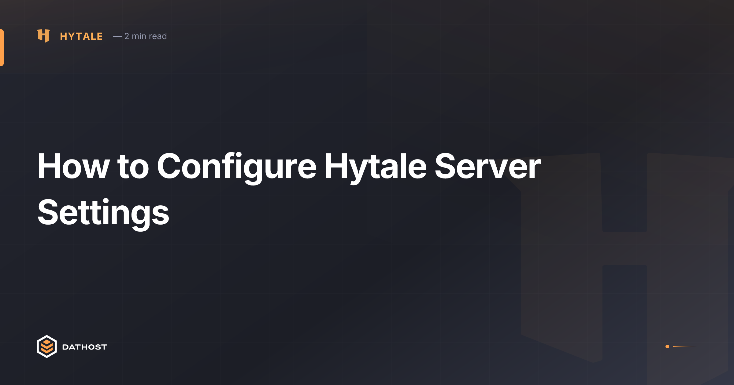 Hero image for How to Configure Hytale Server Settings