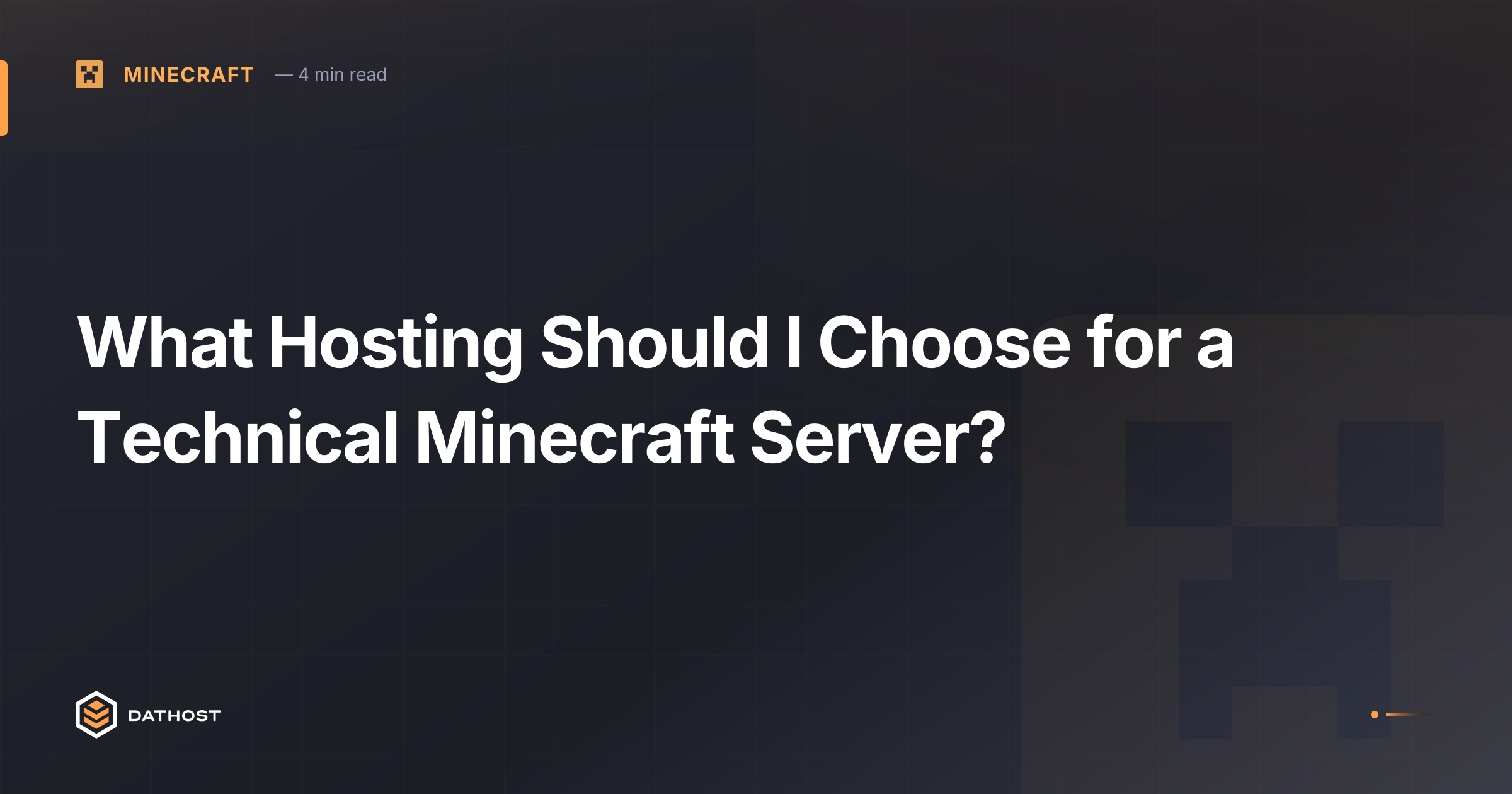 Hero image for What Hosting Should I Choose for a Technical Minecraft Server?